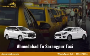 ahmedabad to sarangpur taxi