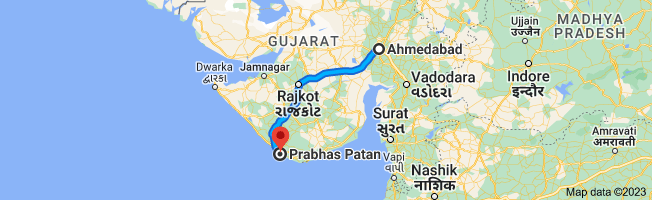 ahmedabad to somnath distace