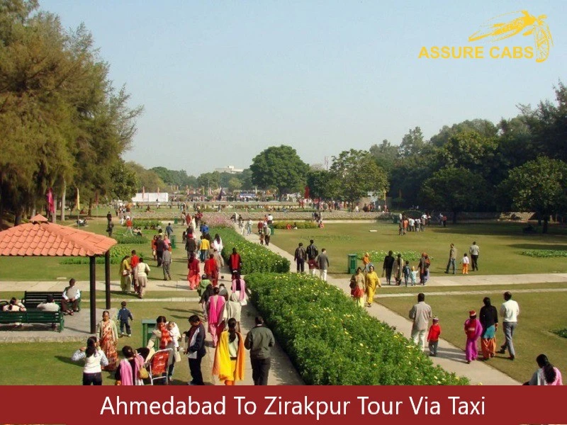 ahmedabad to zirakpur tour via taxi